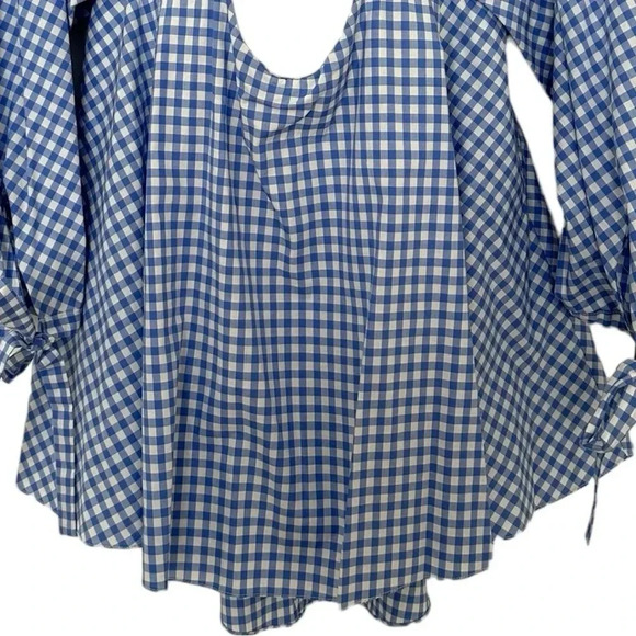 Caroline Constas Gabriella Off The Shoulder
Check Gingham Bustier Top Small - Picture 5 of 11
